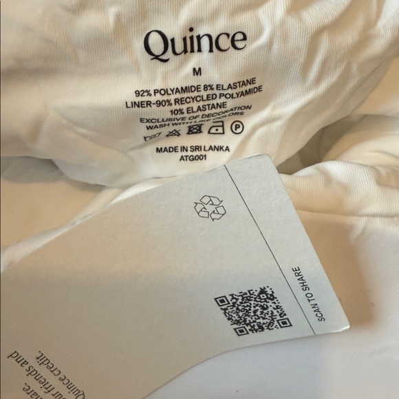 Quince Italian Cami Ribbed One-Piece Swimsuit Sz M NEW - Picture 4 of 4